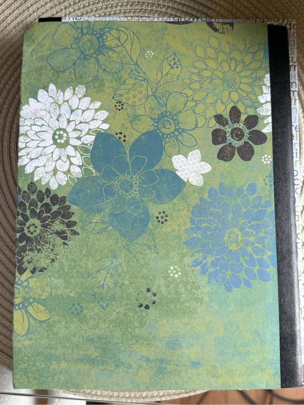 Dragonfly Cover Journal in Light Blue and Brown